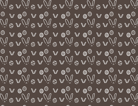 Happy easter pattern background, Cute easter pattern for kids, Vector illustration.のイラスト素材
