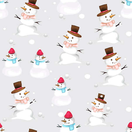 Christmas seamless pattern background. Vector illustration.のイラスト素材