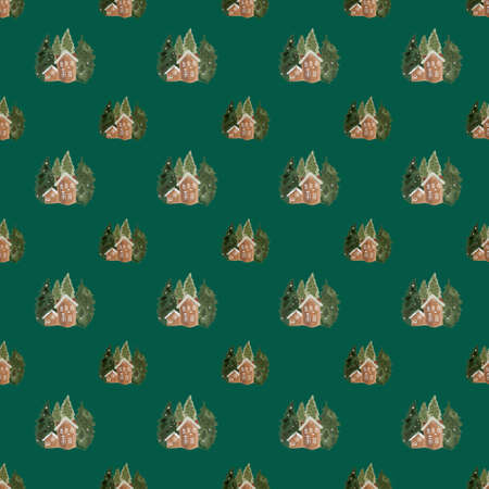 Christmas seamless pattern background. Vector illustration.のイラスト素材