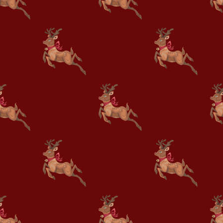 Christmas seamless pattern background. Vector illustration.のイラスト素材