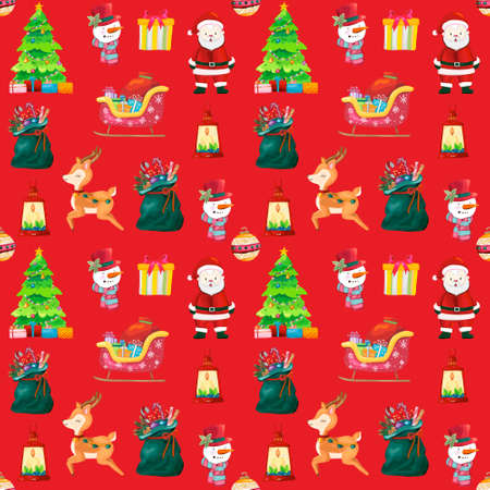 Christmas seamless pattern background. Vector illustration.のイラスト素材