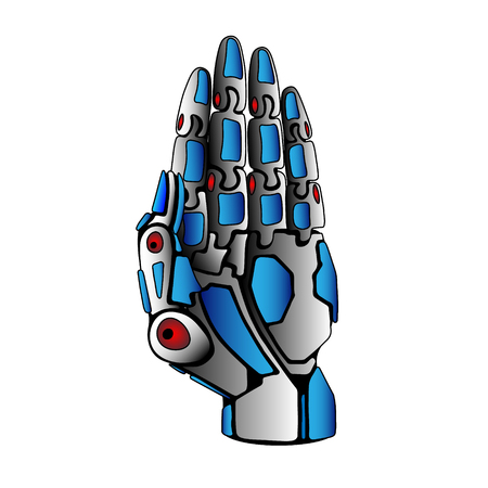 Steel Robot Arm Palmのイラスト素材