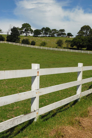 White Farm Fence