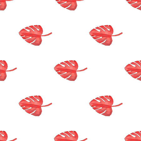 Creative seamless vector texture with tropical leaves.のイラスト素材