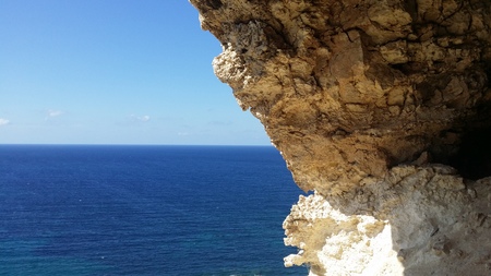Ocean View from Mountain Caveの写真素材