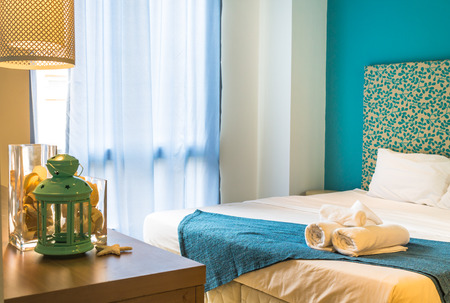 Interior Design: Modern Bedroomの写真素材