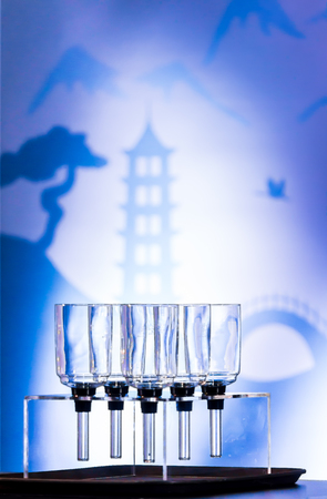 Siphon Coffee or Vacuum Coffee is full immersion tasteful, Blended smell and taste of
roasted coffee with direct contact boiled water.の写真素材