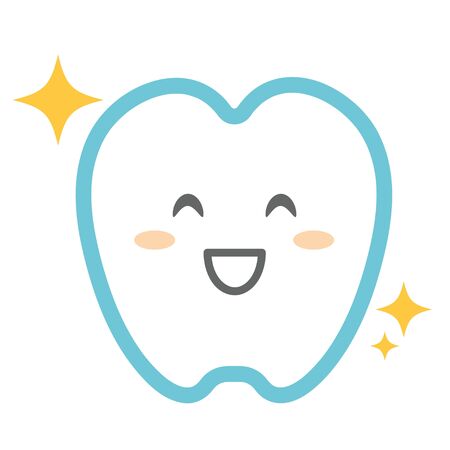 Smiling Healthy Teethのイラスト素材