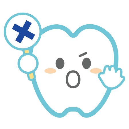 Tooth Incorrect answerのイラスト素材