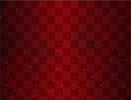 Checkerboard pattern, gold leaf, red.	A traditional Japanese pattern.のイラスト素材