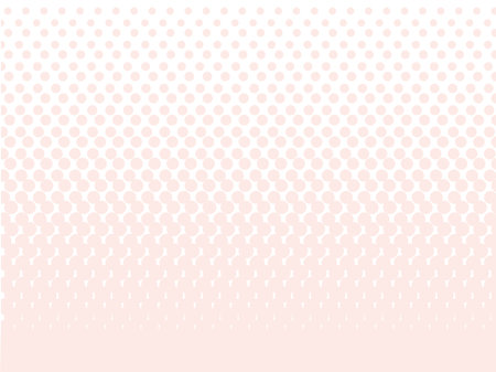 The background is a circle that gets larger and larger as you go down. Dotted pattern.のイラスト素材