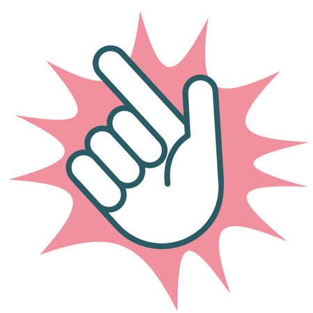 Pointing marks to highlight important areas.のイラスト素材