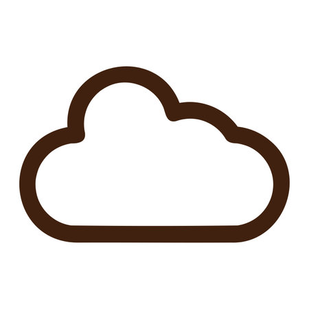Simple and cute cloud icon.のイラスト素材