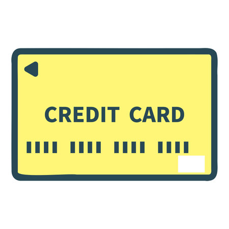 Simple and cute credit card illustration.のイラスト素材