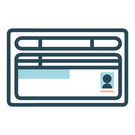 Illustration of a driver's license.のイラスト素材