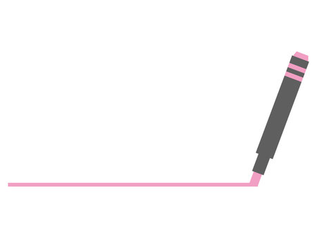 Simple and colorful highlighter illustration.のイラスト素材