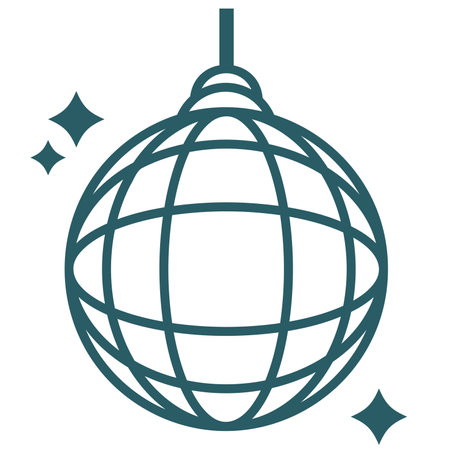 Clip art of shining mirror ballのイラスト素材