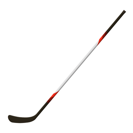 Hockey stick isolated on a white backgroundのイラスト素材