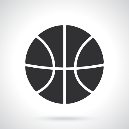 Vector illustration. Silhouette of basketball ball. Sports equipment. Patterns elements for greeting cards, wallpapersのイラスト素材