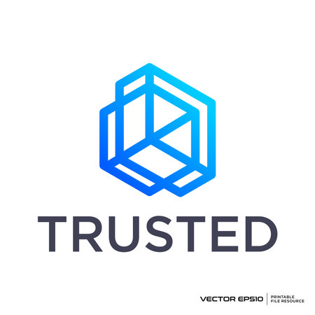 Abstract shapes logo vector illustrationのイラスト素材