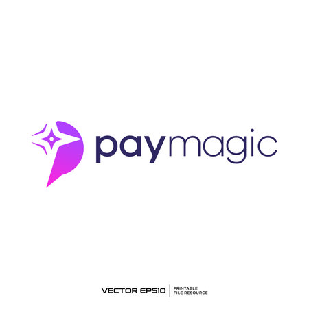 Abstract P logo vector illustrationのイラスト素材