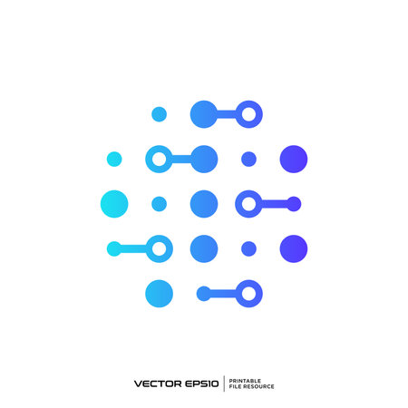 Connection technology logo vector illustrationのイラスト素材
