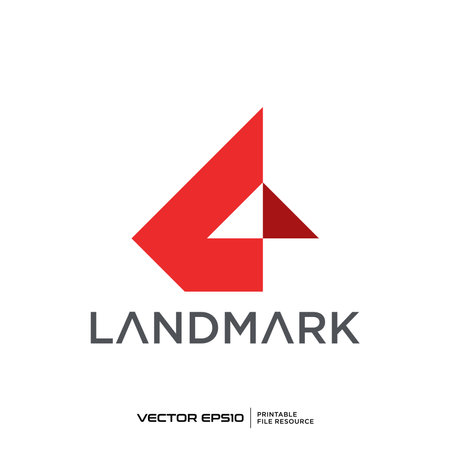 Abstract shape logo vector illustrationのイラスト素材