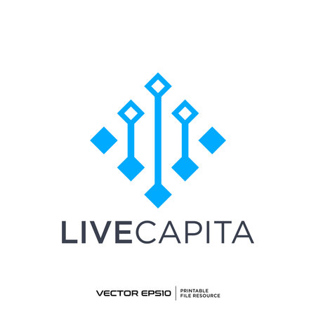 Rectangular connection logo vector illustrationのイラスト素材