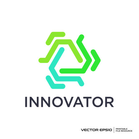 Abstract triangle logo vector illustrationのイラスト素材