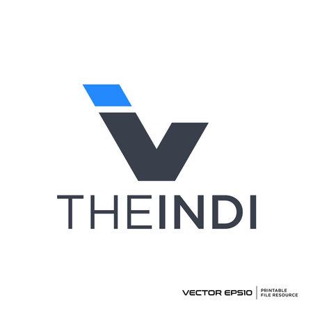 Letter V I logo vector illustrationのイラスト素材