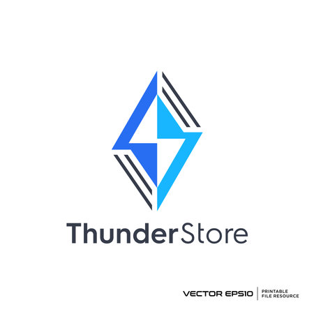 Abstract flash, energy logo vector illustrationのイラスト素材