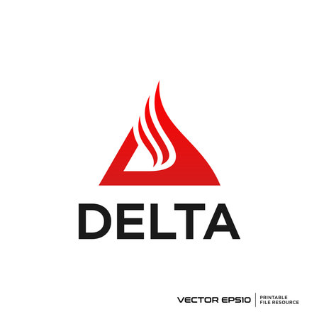 Fire triangle logo vector illustrationのイラスト素材