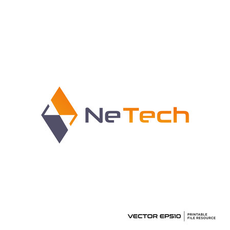 Abstract monogram logo vector illustrationのイラスト素材