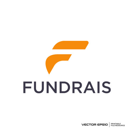 Letter F logo vector illustrationのイラスト素材