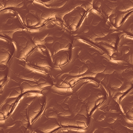 Molten bronze 3d generated seamless background, glossy metal surface, metallic texture.の写真素材