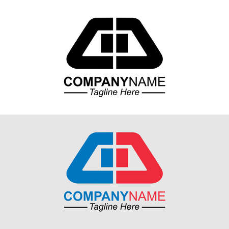 DD initial letter logo design template vectorのイラスト素材