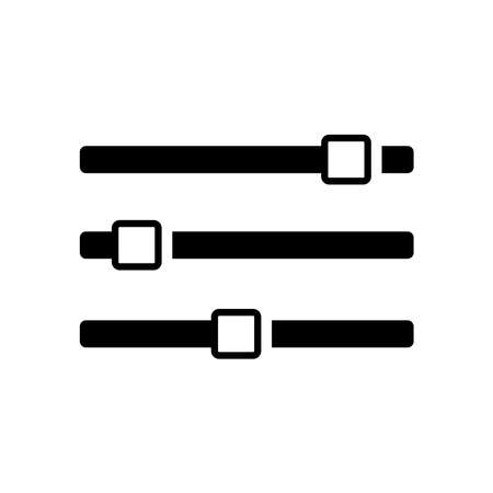 Audio mixer icon flat style illustrationのイラスト素材