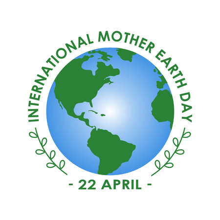 Happy Earth Day Banner/ Illustration of a happy earth day banner, for environment safety celebrationのイラスト素材