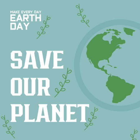 Happy Earth Day Banner/ Illustration of a happy earth day banner, for environment safety celebrationのイラスト素材