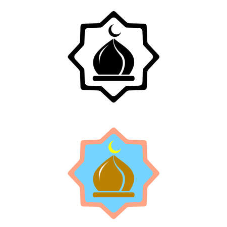 islamic icons, use for religion event or websiteのイラスト素材