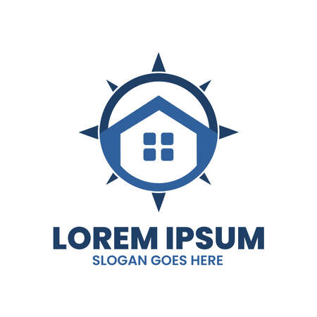 Modern mortage Business company Logo Conceptのイラスト素材