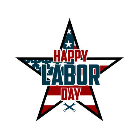 Happy Labor day vector illustrationのイラスト素材