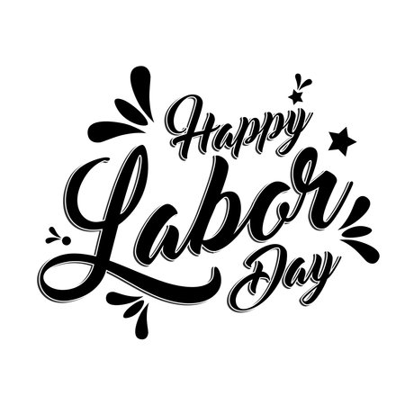 Happy Labor Day Party Holiday Vector. Text for posters, flyers, marketing, social media, greeting cards, advertisementのイラスト素材
