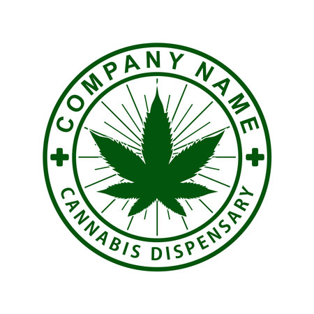 Marijuana dispensary  vector illustration brand symbolのイラスト素材