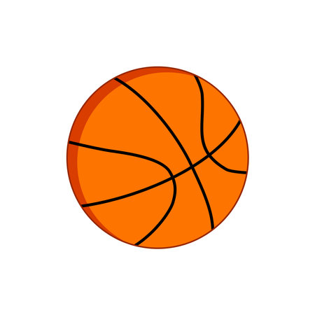 basketball icon of color style design vector templateのイラスト素材