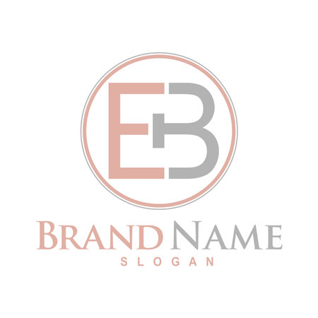 EB letter logo. Unique attractive creative modern initial BE EB or E B initial based letter icon logoのイラスト素材