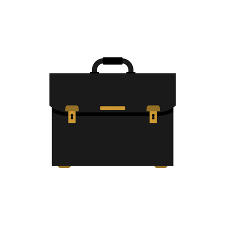 Briefcase flat icon isolated on white background. Vector illustrationの素材 [FY310192415041]