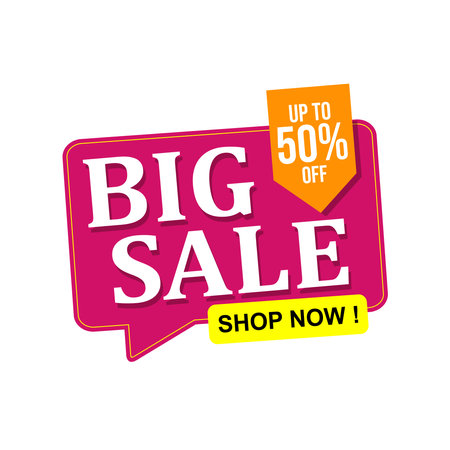 Big Sale and Special Offer Poster Vector illustrationのイラスト素材