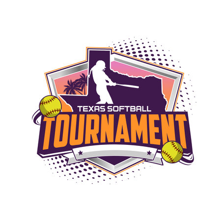 Texas Softball Tournament Logoのイラスト素材