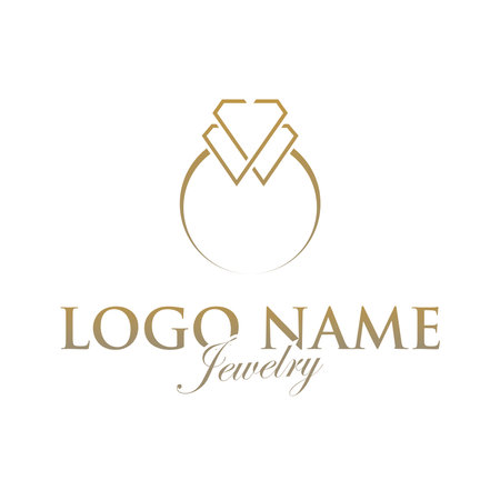Jewelry business logo. JJ Letter Logo in the shape of a jewel, used for jewelry business.のイラスト素材
